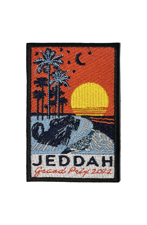 Load image into Gallery viewer, UNISEX ORGANIC GRAND PRIX EMBROIDERED BADGE TEE 2022
