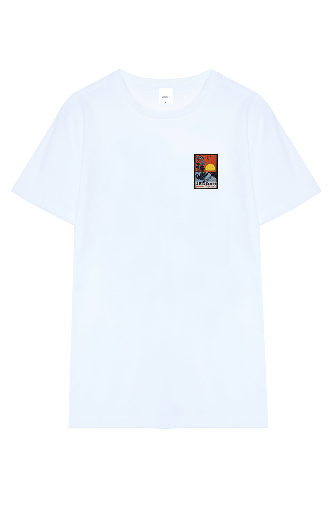UNISEX ORGANIC GRAND PRIX EMBROIDERED BADGE TEE 2022