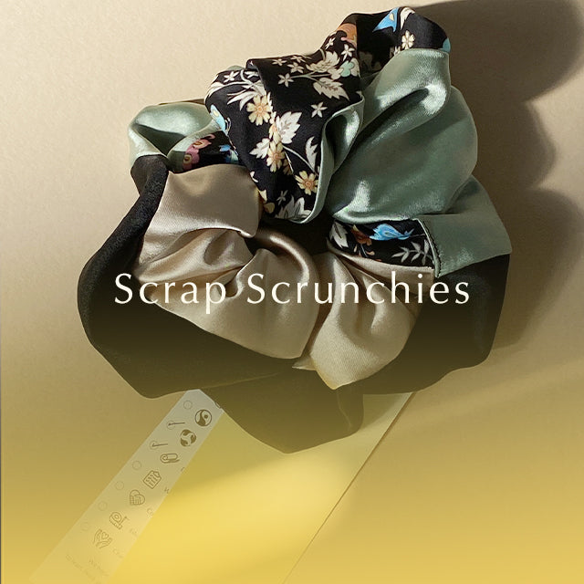 Scrap Scrunchie Button – Yasmina Q